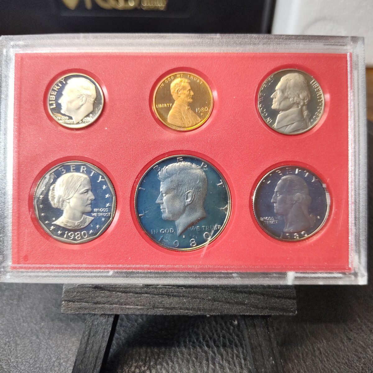 1980 US Mint Proof Set in original packaging, 6 Coins See photos for ...