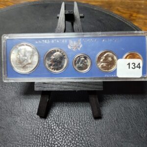 1966 US Mint Special Mint Set, SMS 5 Coin set with 40% Silver Kennedy