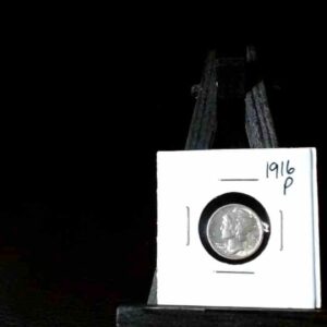 US Coin Mercury Dime 1916 Philadelphia Mint Mark Ungraded